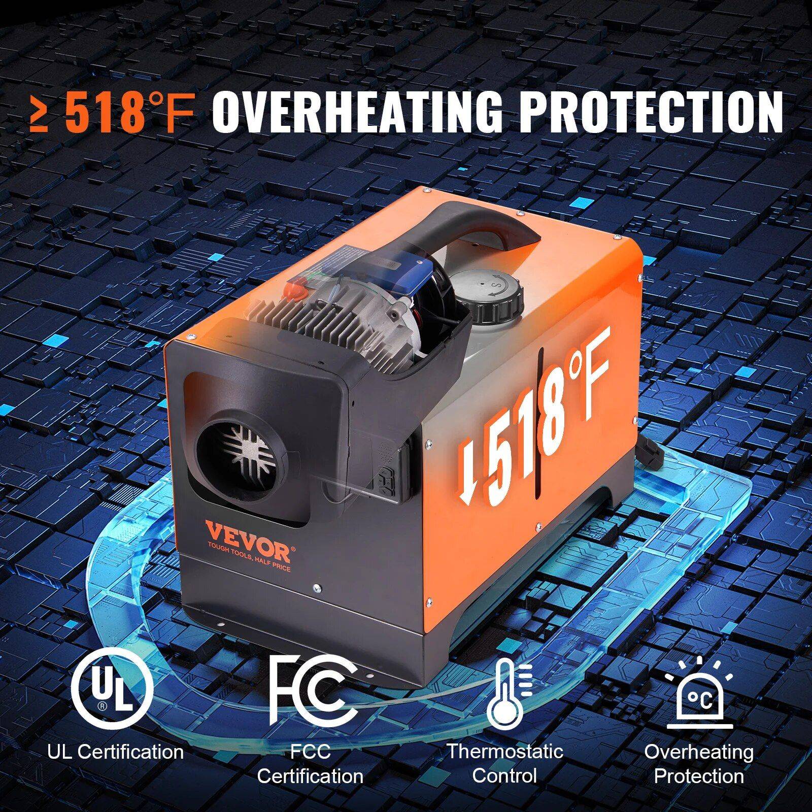 12V Diesel Air Heater 5/8KW with Remote Control and Silencer – Ideal for Car, Truck, Boat, and RV Car Electronics Model : 8KW LCD|5KW LCD 12V Diesel Air Heater 5/8KW with Remote Control and Silencer - Ideal for Car, Truck, Boat, and RV Car Electronics Model : 8KW LCD|5KW LCD