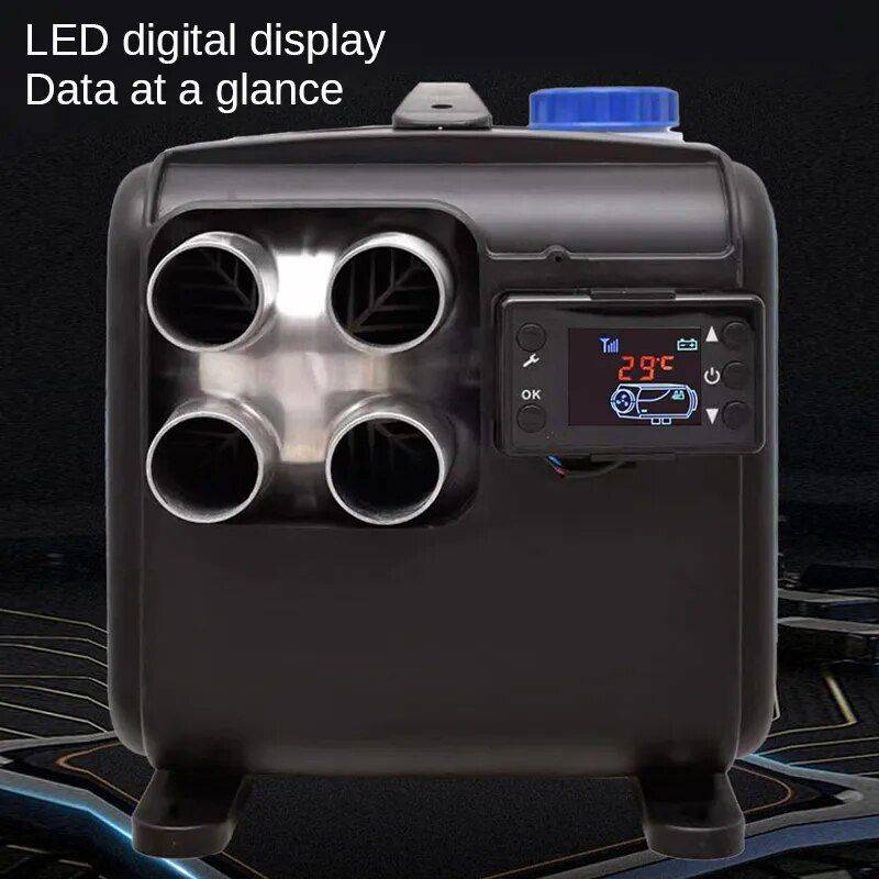12V/24V/220V 8KW All-in-One Diesel Air Heater for Cars, Buses, RVs – Quiet, Efficient, and Easy to Install Car Electronics Color : Black Blue 12V/24V/220V 8KW All-in-One Diesel Air Heater for Cars, Buses, RVs - Quiet, Efficient, and Easy to Install Car Electronics Color : Black Blue