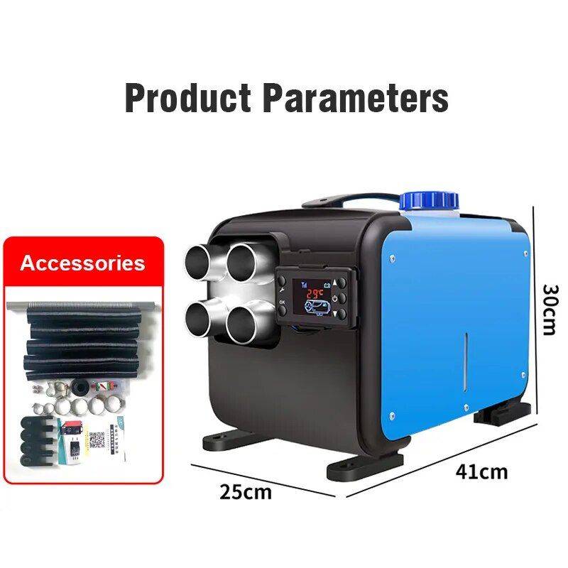 12V/24V/220V 8KW All-in-One Diesel Air Heater for Cars, Buses, RVs – Quiet, Efficient, and Easy to Install Car Electronics Color : Black Blue 12V/24V/220V 8KW All-in-One Diesel Air Heater for Cars, Buses, RVs - Quiet, Efficient, and Easy to Install Car Electronics Color : Black Blue