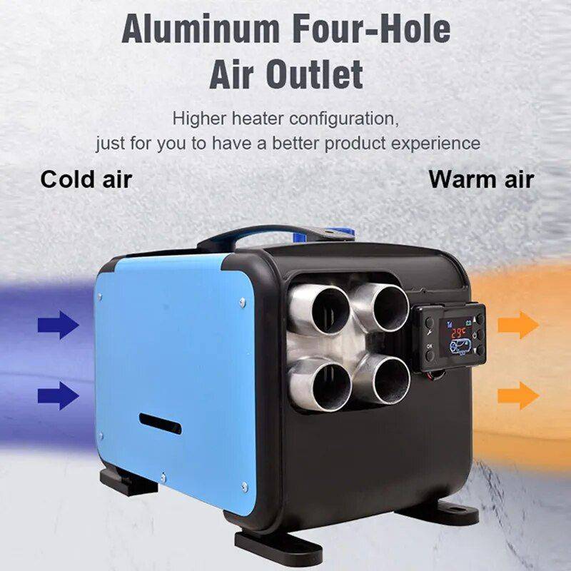 12V/24V/220V 8KW All-in-One Diesel Air Heater for Cars, Buses, RVs – Quiet, Efficient, and Easy to Install Car Electronics Color : Black Blue 12V/24V/220V 8KW All-in-One Diesel Air Heater for Cars, Buses, RVs - Quiet, Efficient, and Easy to Install Car Electronics Color : Black Blue