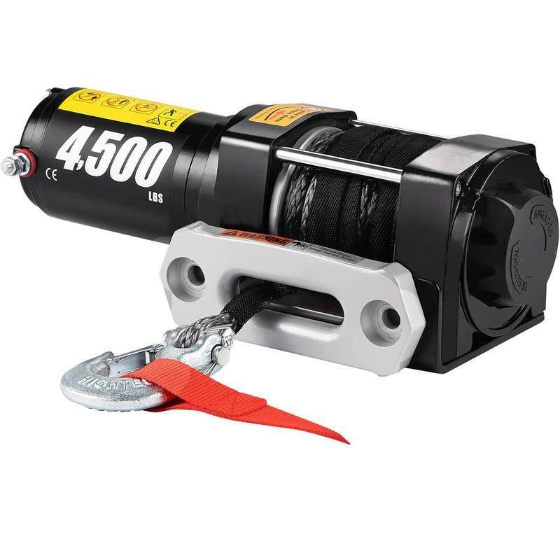4500LBS Electric Recovery Winch – 12V Wireless Remote, Synthetic Rope for Trucks & ATVs Car Care 4500LBS Electric Recovery Winch - 12V Wireless Remote, Synthetic Rope for Trucks & ATVs Car Care