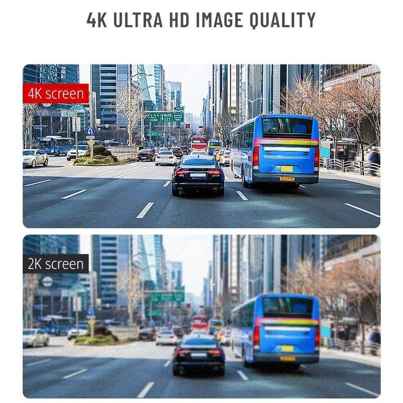 4K Ultra HD Dual Lens Dash Cam with GPS and WiFi Car Electronics Color : Black 4K Ultra HD Dual Lens Dash Cam with GPS and WiFi Car Electronics Color : Black