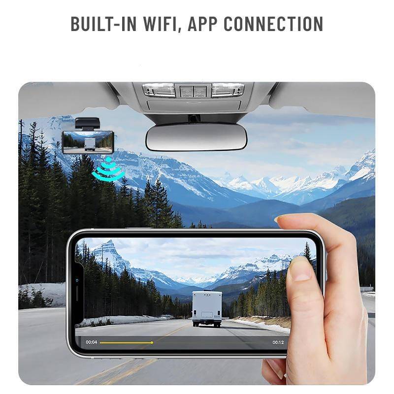 4K Ultra HD Dual Lens Dash Cam with GPS and WiFi Car Electronics Color : Black 4K Ultra HD Dual Lens Dash Cam with GPS and WiFi Car Electronics Color : Black