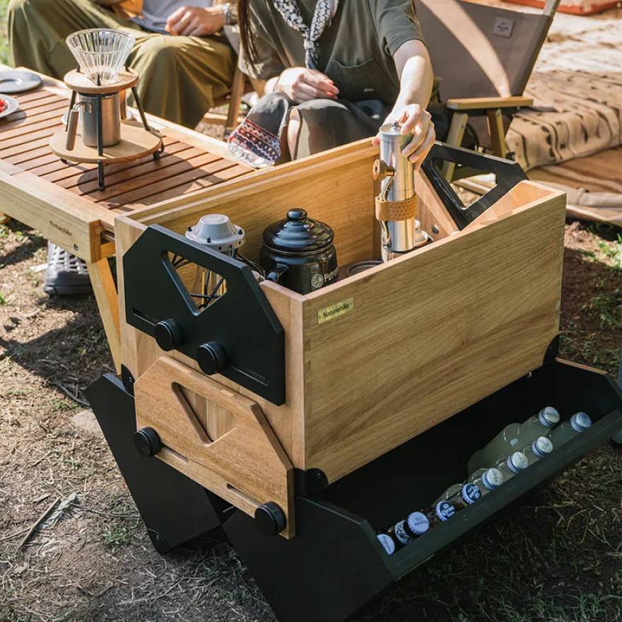 50L Large Capacity Multifunctional Wooden Storage Box – Ideal for Camping and Home Storage Road Trip Accessories Color : Wood – 50L|Black – 50L 50L Large Capacity Multifunctional Wooden Storage Box - Ideal for Camping and Home Storage Road Trip Accessories Color : Wood - 50L|Black - 50L