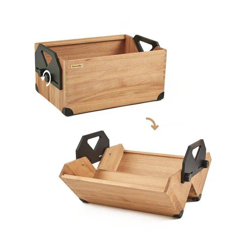 50L Large Capacity Multifunctional Wooden Storage Box – Ideal for Camping and Home Storage Road Trip Accessories Color : Wood – 50L|Black – 50L 50L Large Capacity Multifunctional Wooden Storage Box - Ideal for Camping and Home Storage Road Trip Accessories Color : Wood - 50L|Black - 50L