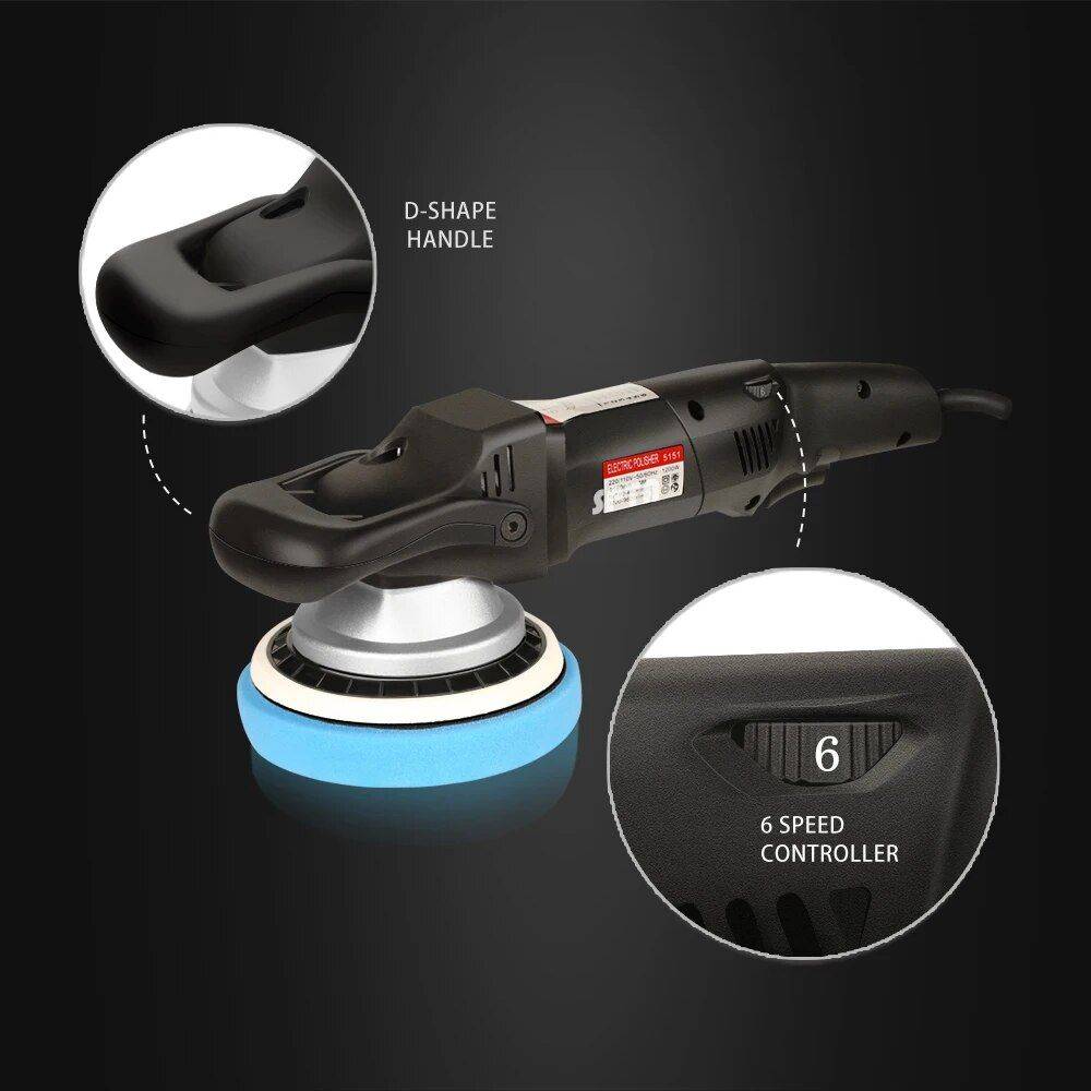 6 Inch Dual Action Car Polisher Set with Speed Control and Accessories Car Care Type : Set 6 Inch Dual Action Car Polisher Set with Speed Control and Accessories Car Care Type : Set