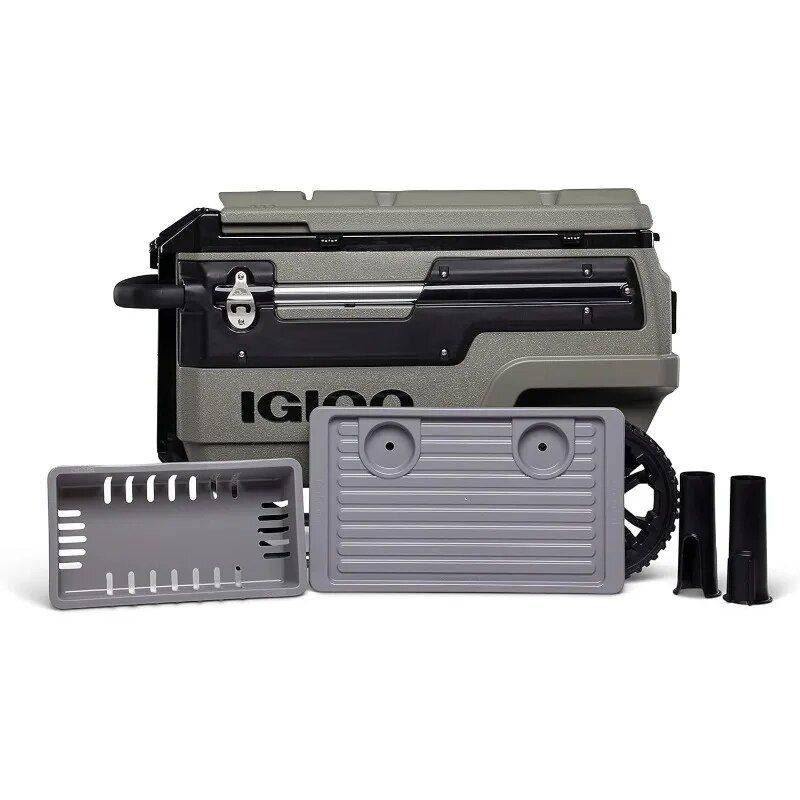 70 Qt Olive Green Wheeled Rolling Cooler – Ultimate Outdoor Companion Road Trip Accessories 70 Qt Olive Green Wheeled Rolling Cooler - Ultimate Outdoor Companion Road Trip Accessories