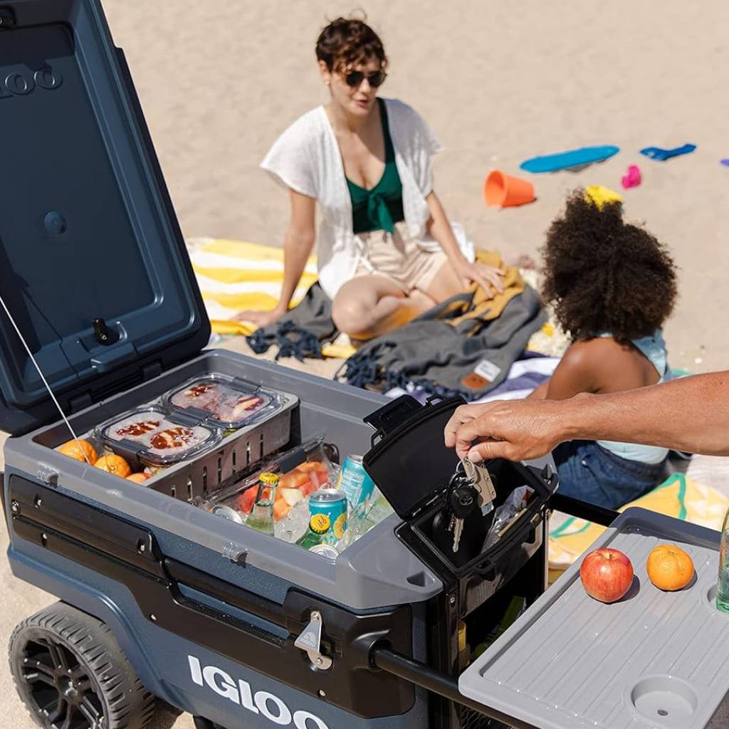 70 Qt Olive Green Wheeled Rolling Cooler – Ultimate Outdoor Companion Road Trip Accessories 70 Qt Olive Green Wheeled Rolling Cooler - Ultimate Outdoor Companion Road Trip Accessories