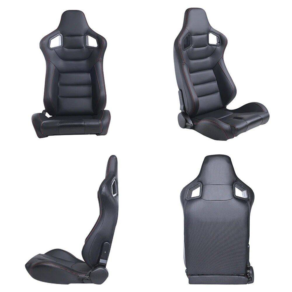 Adjustable Black PVC Leather Racing Seat for Sport Car Simulator – Universal Fit Interior Accessories Model : Left Hand Side|Right Hand Side Adjustable Black PVC Leather Racing Seat for Sport Car Simulator - Universal Fit Interior Accessories Model : Left Hand Side|Right Hand Side