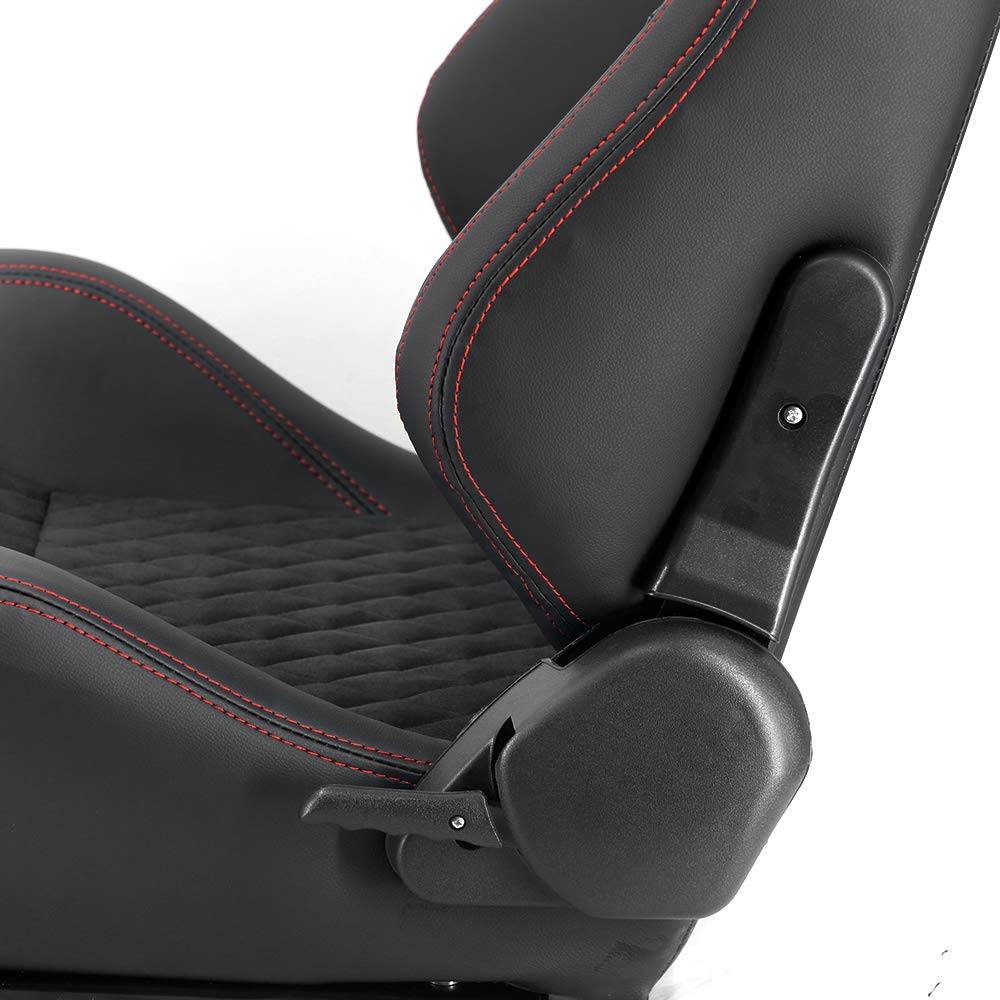 Adjustable Black PVC Leather Racing Seat for Sport Car Simulators Interior Accessories Model : Left Hand-Suede|Right Hand-Suede|Left Hand-PVC|Right Hand-PVC Adjustable Black PVC Leather Racing Seat for Sport Car Simulators Interior Accessories Model : Left Hand-Suede|Right Hand-Suede|Left Hand-PVC|Right Hand-PVC