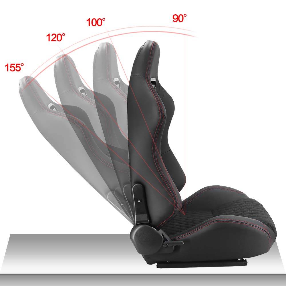 Adjustable Black PVC Leather Racing Seat for Sport Car Simulators Interior Accessories Model : Left Hand-Suede|Right Hand-Suede|Left Hand-PVC|Right Hand-PVC Adjustable Black PVC Leather Racing Seat for Sport Car Simulators Interior Accessories Model : Left Hand-Suede|Right Hand-Suede|Left Hand-PVC|Right Hand-PVC