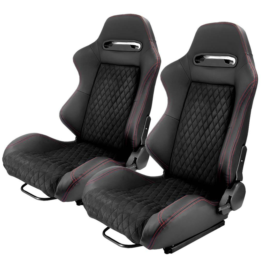 Adjustable Black PVC Leather Racing Seat for Sport Car Simulators Interior Accessories Model : Left Hand-Suede|Right Hand-Suede|Left Hand-PVC|Right Hand-PVC Adjustable Black PVC Leather Racing Seat for Sport Car Simulators Interior Accessories Model : Left Hand-Suede|Right Hand-Suede|Left Hand-PVC|Right Hand-PVC