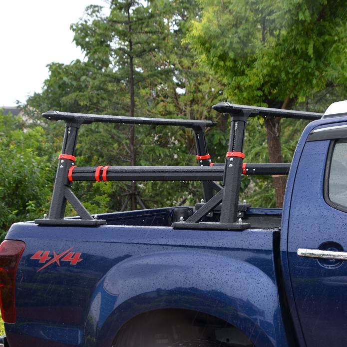 Adjustable Multifunctional Aluminum Roll Bar & Rack for Pickup Trucks Car Storage & Organization Size : S|M Adjustable Multifunctional Aluminum Roll Bar & Rack for Pickup Trucks Car Storage & Organization Size : S|M