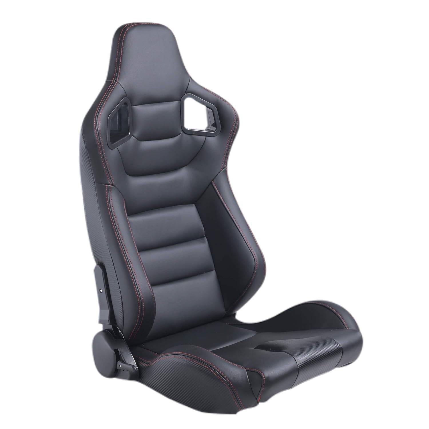 Adjustable Sport Racing Seat – Reclinable PVC Leather Car Seat with Slides Interior Accessories Model : Left Hand Side-BK|Right Hand Side-BK|Left Hand Side-YL|Right Hand Side-YL Adjustable Sport Racing Seat - Reclinable PVC Leather Car Seat with Slides Interior Accessories Model : Left Hand Side-BK|Right Hand Side-BK|Left Hand Side-YL|Right Hand Side-YL