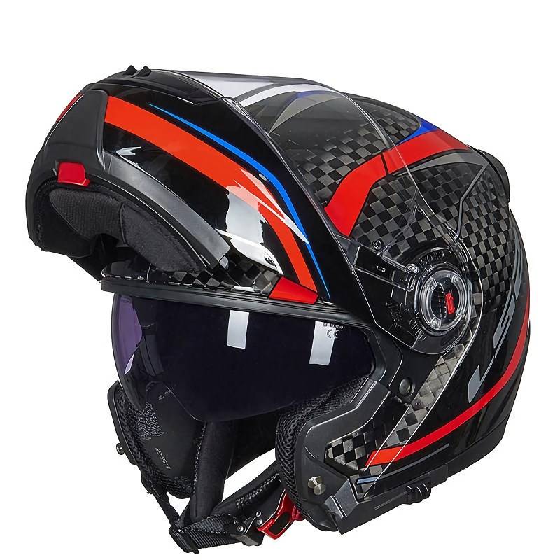 Advanced Carbon Fiber Modular Motorcycle Helmet with Dual Lens – Unisex Full-Face Safety Gear Motorcycle & ATV Gear Design : Matte Black|Glossy Black|Orange|Green|Red|Light Blue|Blue Advanced Carbon Fiber Modular Motorcycle Helmet with Dual Lens - Unisex Full-Face Safety Gear Motorcycle & ATV Gear Design : Matte Black|Glossy Black|Orange|Green|Red|Light Blue|Blue