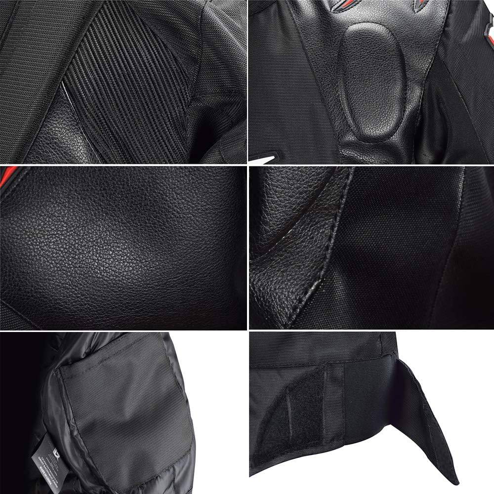 All-Season Waterproof Motorcycle Riding Jacket Motorcycle & ATV Gear Color : Black All-Season Waterproof Motorcycle Riding Jacket Motorcycle & ATV Gear Color : Black