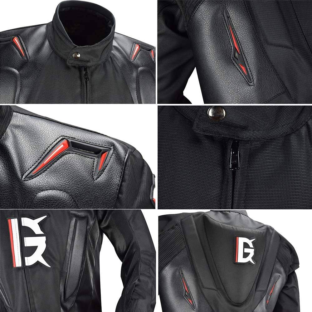 All-Season Waterproof Motorcycle Riding Jacket Motorcycle & ATV Gear Color : Black All-Season Waterproof Motorcycle Riding Jacket Motorcycle & ATV Gear Color : Black