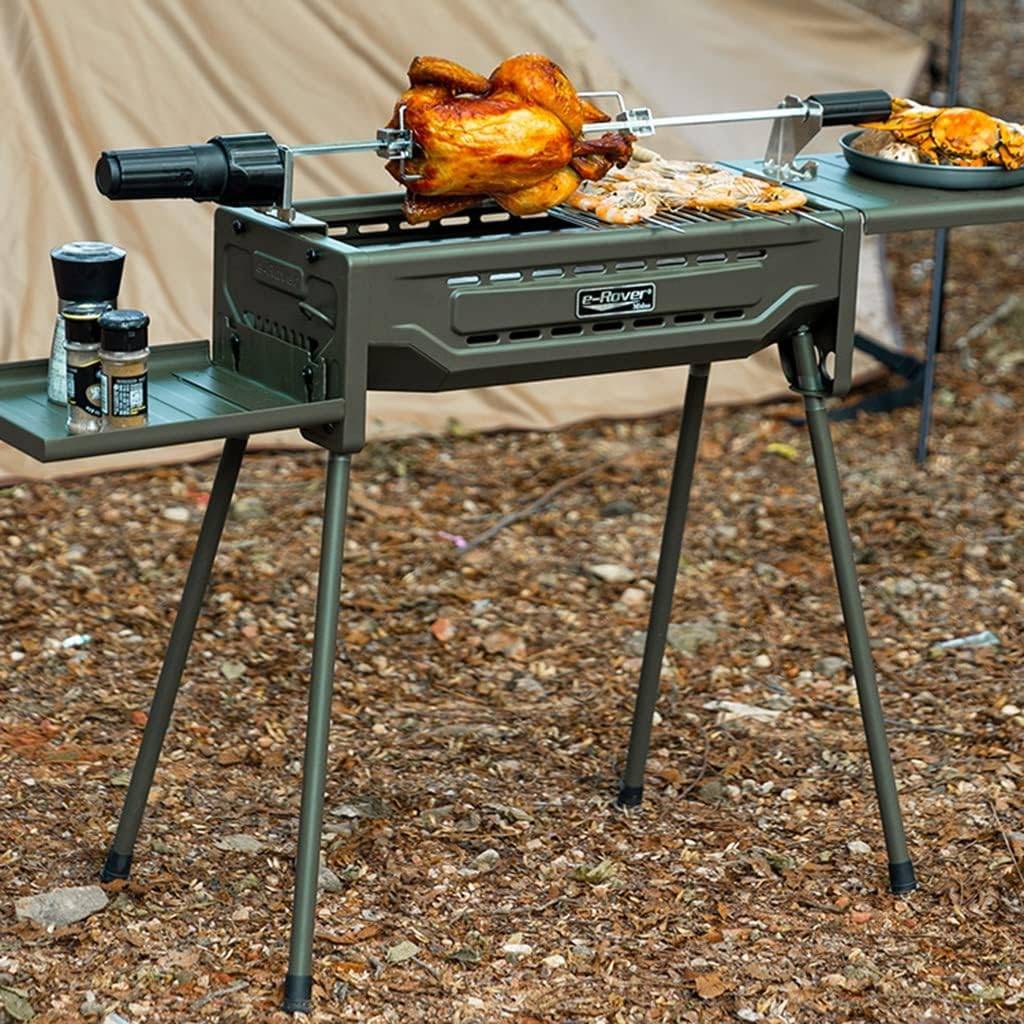 Compact Charcoal BBQ Grill Road Trip Accessories Color : Green Compact Charcoal BBQ Grill Road Trip Accessories Color : Green