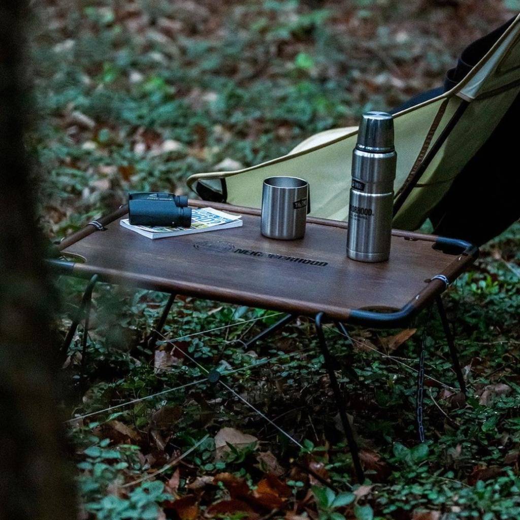 Compact Solid Wood Camping Table Road Trip Accessories Color : Burlywood Compact Solid Wood Camping Table Road Trip Accessories Color : Burlywood