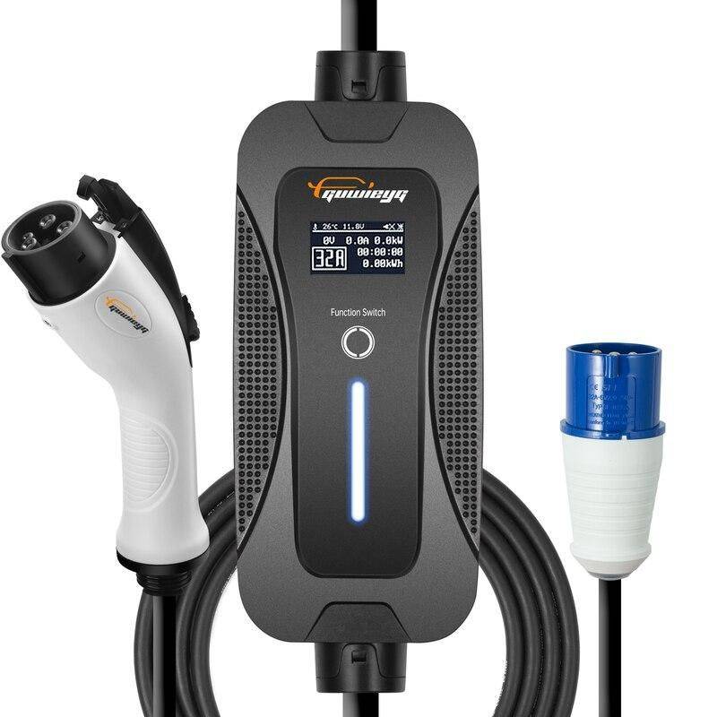 Efficient Level 2 Portable EV Charger – 32A 1 Phase 7.2KW, Adjustable Current, 5M Cable Car Electronics Model : T1 without adapter|T1 with adapter Efficient Level 2 Portable EV Charger - 32A 1 Phase 7.2KW, Adjustable Current, 5M Cable Car Electronics Model : T1 without adapter|T1 with adapter