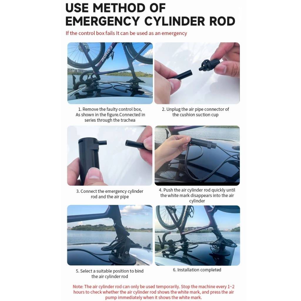 Electric Handstand Suction Bike Rack – Versatile, Lightweight Roof & Rear Car Carrier Car Storage & Organization Model : ES-H1B Electric Handstand Suction Bike Rack - Versatile, Lightweight Roof & Rear Car Carrier Car Storage & Organization Model : ES-H1B