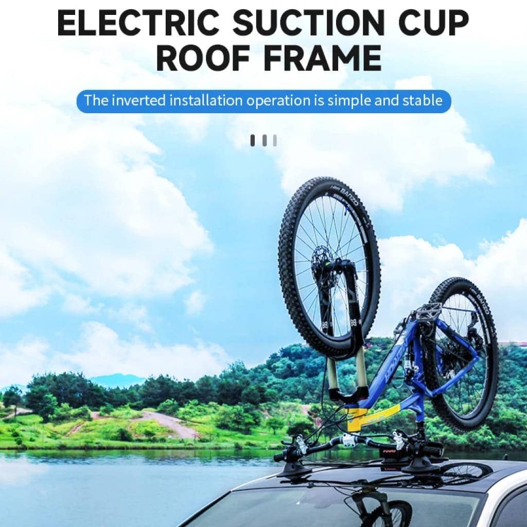 Electric Handstand Suction Bike Rack – Versatile, Lightweight Roof & Rear Car Carrier Car Storage & Organization Model : ES-H1B Electric Handstand Suction Bike Rack - Versatile, Lightweight Roof & Rear Car Carrier Car Storage & Organization Model : ES-H1B