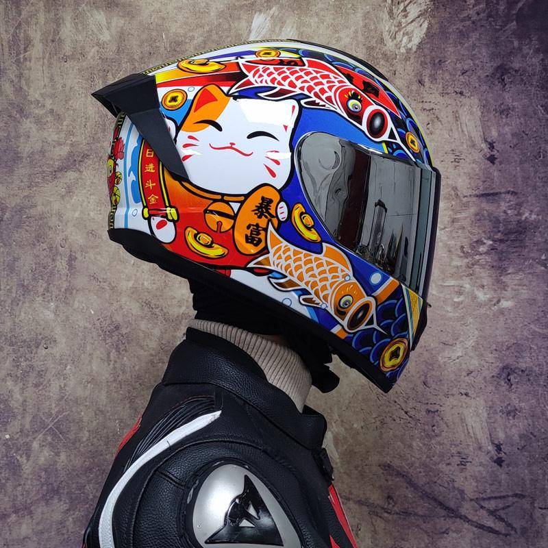 Full Face Motorcycle Helmet - ECE & DOT Certified, ABS Material, Summer Breathable, Unisex Motorcycle & ATV Gear Design : Blue|Gray 