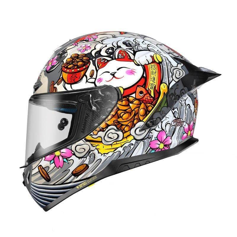 Full Face Motorcycle Helmet - ECE & DOT Certified, ABS Material, Summer Breathable, Unisex Motorcycle & ATV Gear Design : Blue|Gray 