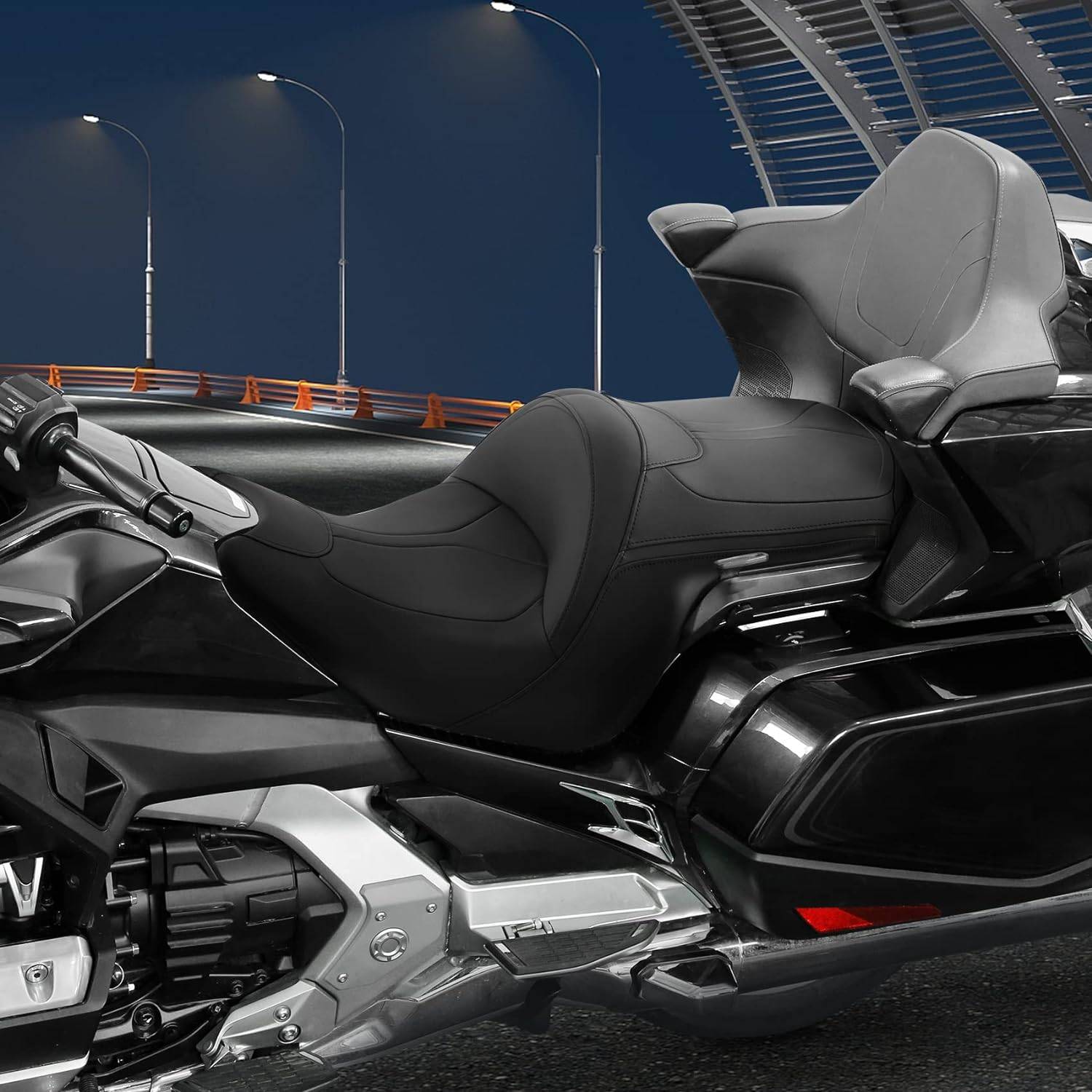 Heated Two-Up Seat for Honda Gold Wing Tour 2018-2023 Motorcycle & ATV Gear Heated Two-Up Seat for Honda Gold Wing Tour 2018-2023 Motorcycle & ATV Gear