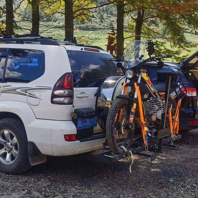 Heavy-Duty Portable SUV Bike & Motorcycle Rack – Off-Road Tail Carrier Car Storage & Organization Model : Basic Fund Heavy-Duty Portable SUV Bike & Motorcycle Rack - Off-Road Tail Carrier Car Storage & Organization Model : Basic Fund