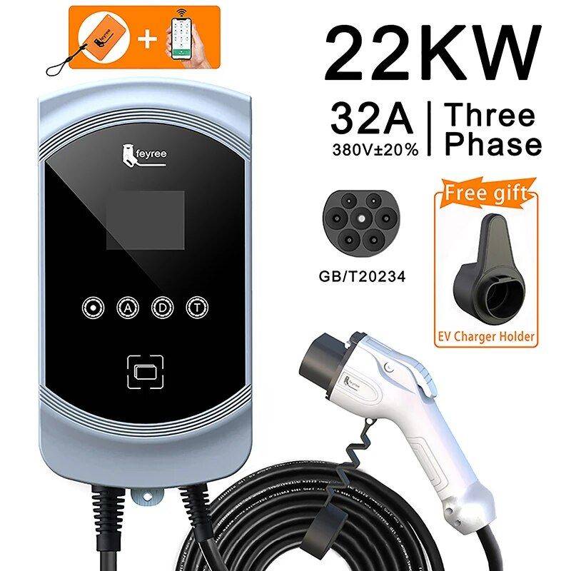 High-Performance EV Charging Station: 32A 7KW/11KW/22KW with Remote App Control and Advanced Safety Features Car Electronics Model : 7.6KW 32A 1 phase|11KW 16A 3 phase|22KW 32A 3 phase High-Performance EV Charging Station: 32A 7KW/11KW/22KW with Remote App Control and Advanced Safety Features Car Electronics Model : 7.6KW 32A 1 phase|11KW 16A 3 phase|22KW 32A 3 phase