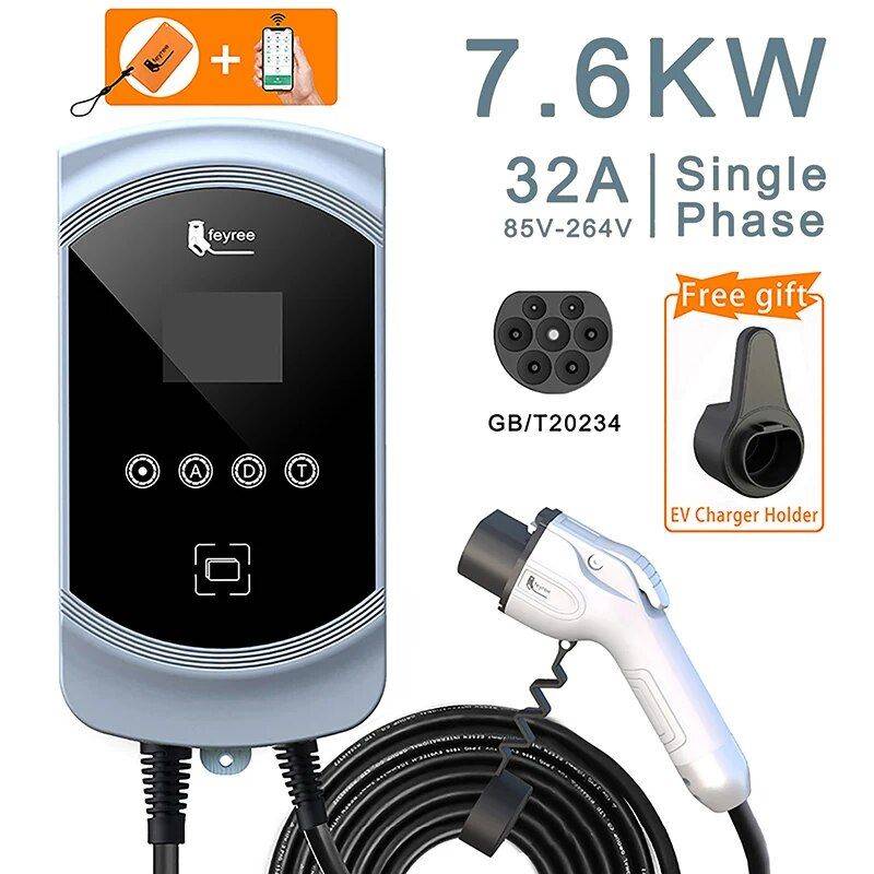 High-Performance EV Charging Station: 32A 7KW/11KW/22KW with Remote App Control and Advanced Safety Features Car Electronics Model : 7.6KW 32A 1 phase|11KW 16A 3 phase|22KW 32A 3 phase High-Performance EV Charging Station: 32A 7KW/11KW/22KW with Remote App Control and Advanced Safety Features Car Electronics Model : 7.6KW 32A 1 phase|11KW 16A 3 phase|22KW 32A 3 phase