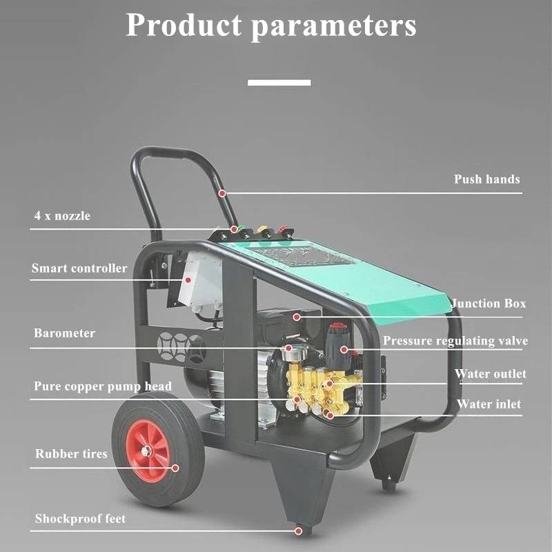 High-Pressure Car Wash Equipment: Industrial-Grade Mobile Pump Set Car Care High-Pressure Car Wash Equipment: Industrial-Grade Mobile Pump Set Car Care