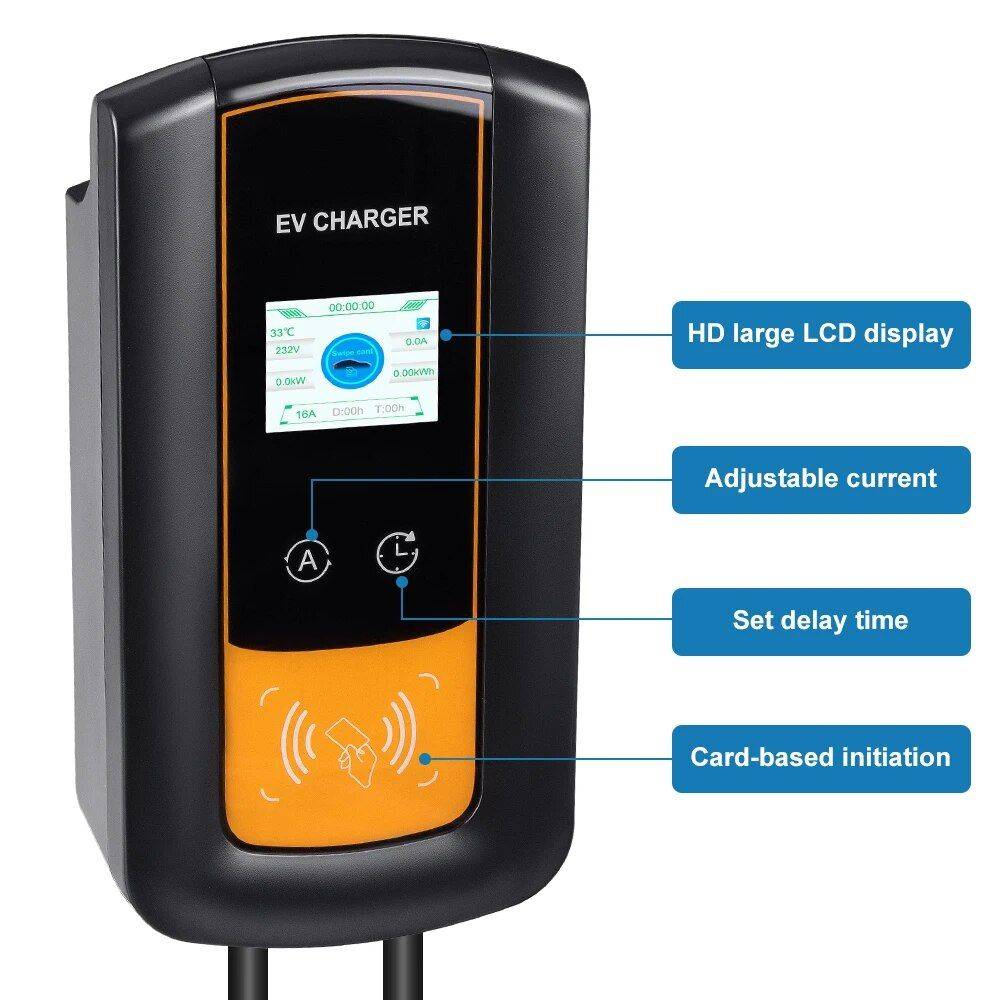 High-Speed 7KW/11KW/22KW Type 2 EV Charger with Smart APP Control and Multiple Safety Features Car Electronics Model : 7KW Black|7KW Yellow|11KW Black|11KW Yellow|22KW Black|22KW Yellow High-Speed 7KW/11KW/22KW Type 2 EV Charger with Smart APP Control and Multiple Safety Features Car Electronics Model : 7KW Black|7KW Yellow|11KW Black|11KW Yellow|22KW Black|22KW Yellow