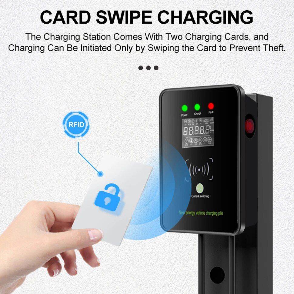 High-Speed Type 2 Electric Car Charger Station, 32A 7KW, LED Display, Safety Features, Waterproof, Universal Compatibility Car Electronics Model : 7KW 32A TYPE 2|7KW 32A TYPE 1 High-Speed Type 2 Electric Car Charger Station, 32A 7KW, LED Display, Safety Features, Waterproof, Universal Compatibility Car Electronics Model : 7KW 32A TYPE 2|7KW 32A TYPE 1