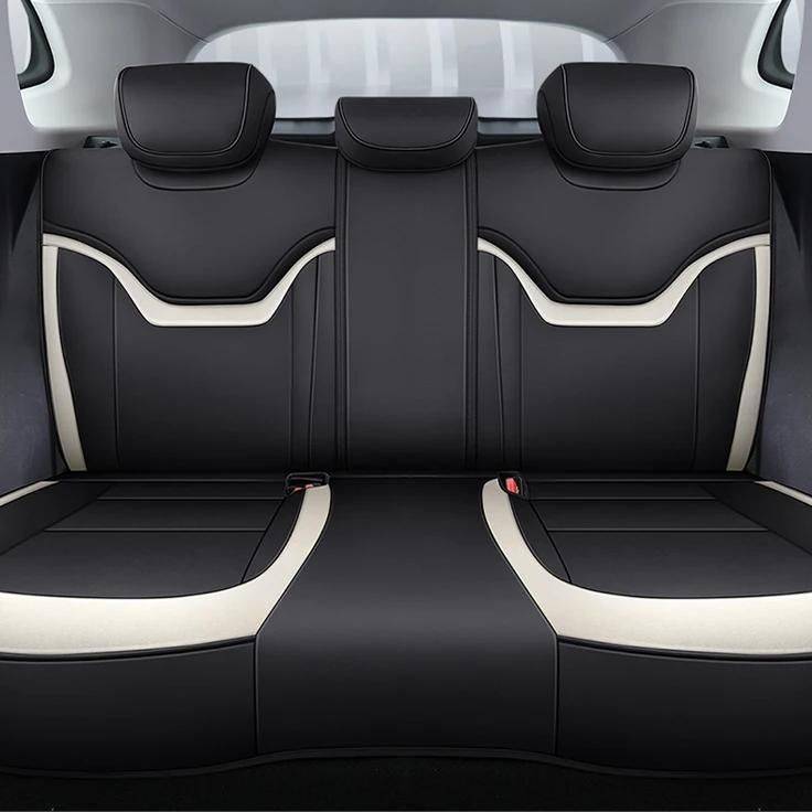 Luxury Waterproof Leather Car Seat Covers Interior Accessories Color : Black Red|Blue|Black White|Brown 