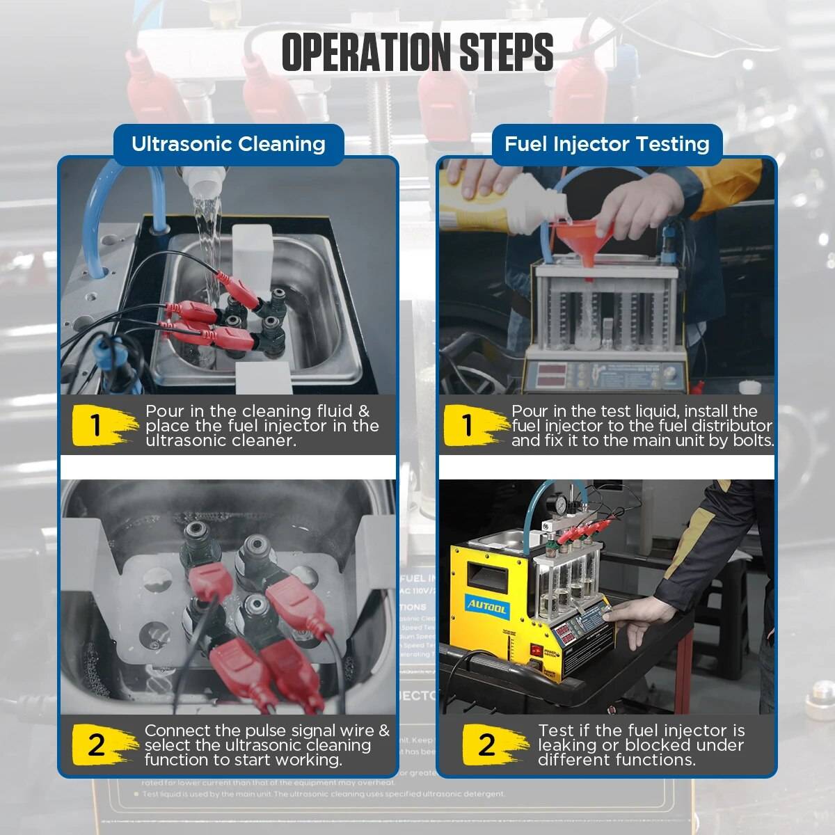 Multi-Functional Fuel Injector Cleaner & Tester for Cars and Motorcycles Car Care Multi-Functional Fuel Injector Cleaner & Tester for Cars and Motorcycles Car Care