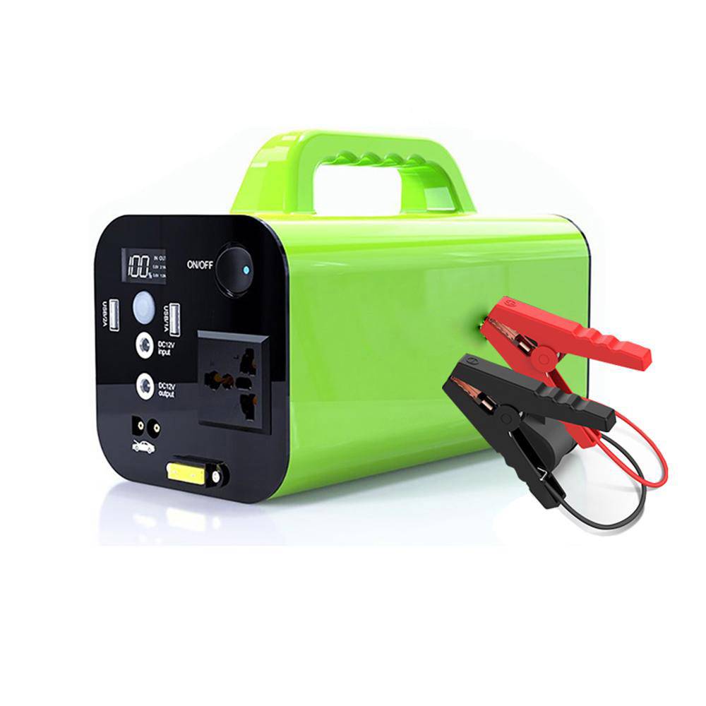 Portable Solar Power Station & Car Jump Starter – 250W/300W Peak, Multi-Functional for Outdoor Use Car Electronics Color : Green|Orange Portable Solar Power Station & Car Jump Starter – 250W/300W Peak, Multi-Functional for Outdoor Use Car Electronics Color : Green|Orange