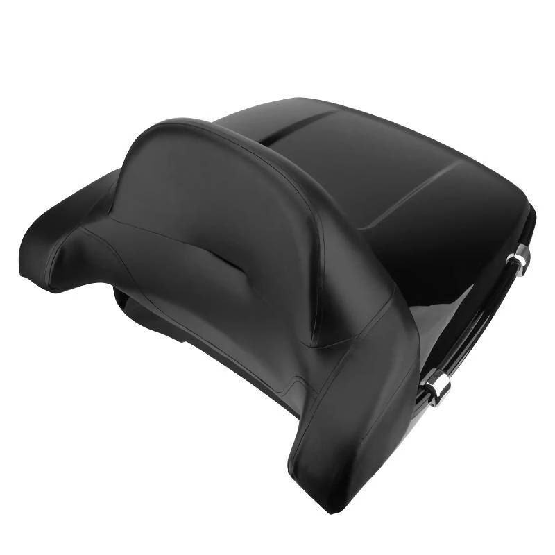 Premium Black Motorcycle Trunk with Backrest and Rack Motorcycle & ATV Gear Premium Black Motorcycle Trunk with Backrest and Rack Motorcycle & ATV Gear