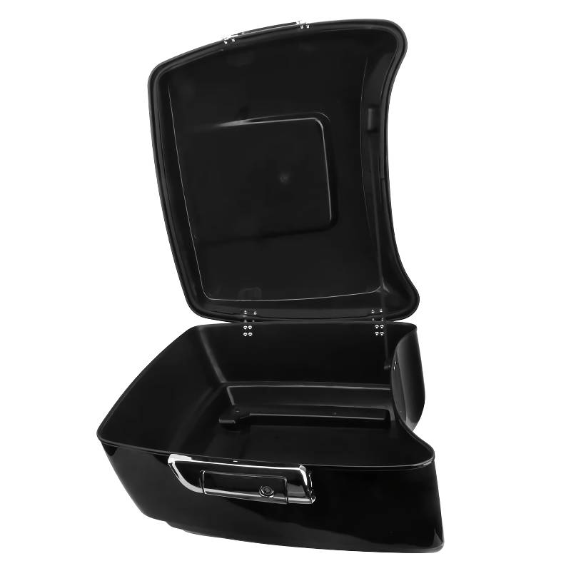 Premium Black Motorcycle Trunk with Backrest and Rack Motorcycle & ATV Gear Premium Black Motorcycle Trunk with Backrest and Rack Motorcycle & ATV Gear