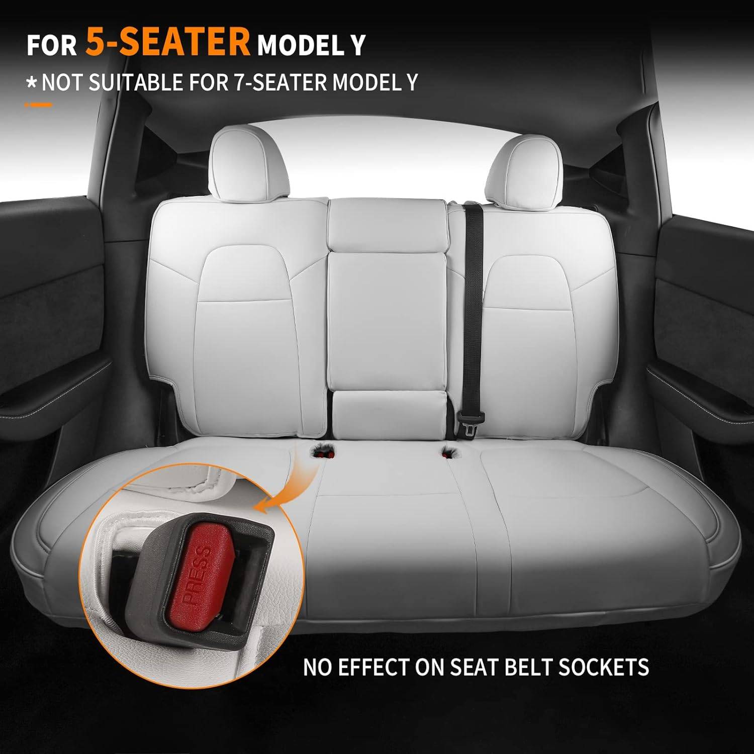 Tesla Model 3 Highland Luxury Nappa Leather Seat Covers & Cushion Set Interior Accessories Color : White |Black White |Black |Red |Pink Tesla Model 3 Highland Luxury Nappa Leather Seat Covers & Cushion Set Interior Accessories Color : White |Black White |Black |Red |Pink