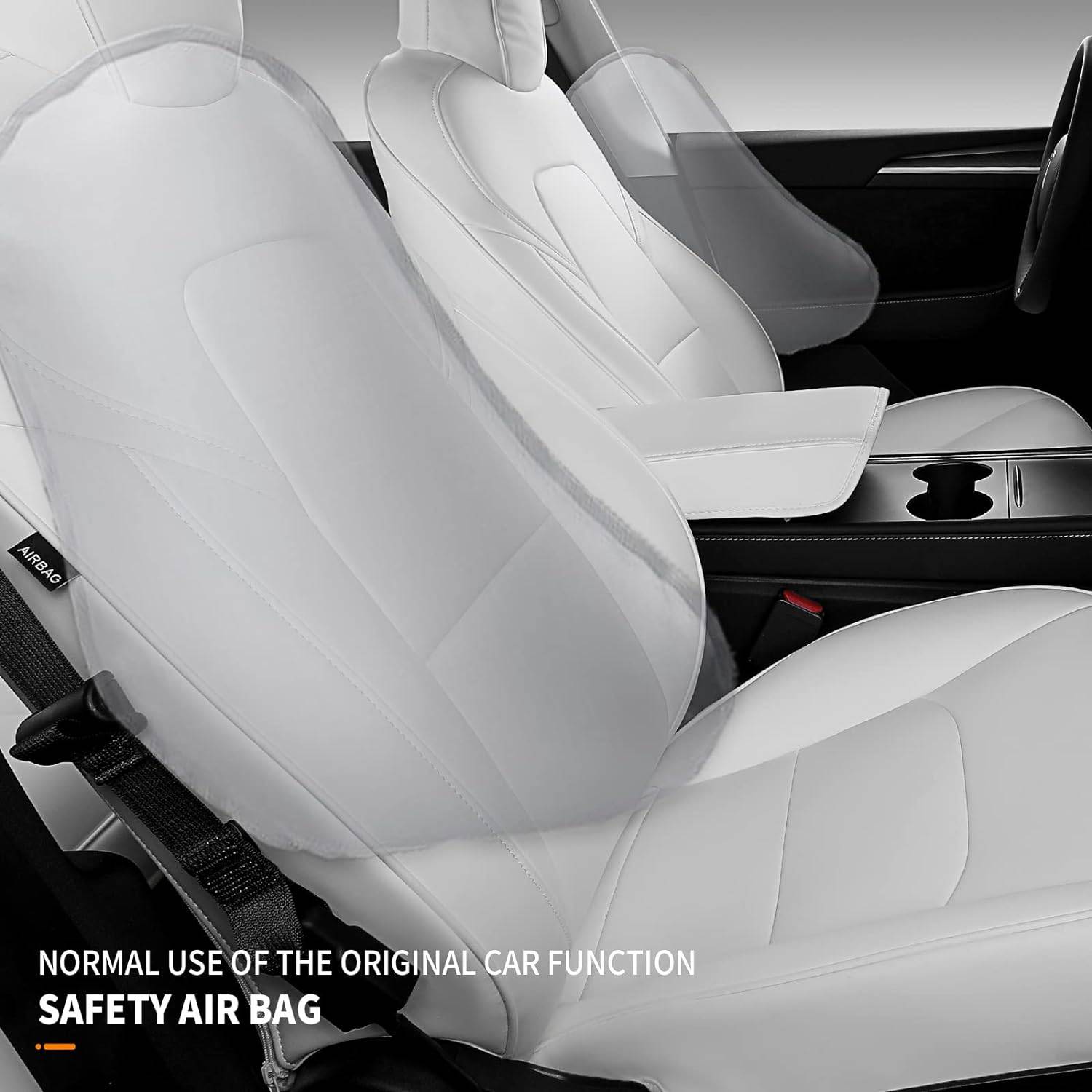 Tesla Model 3 Highland Luxury Nappa Leather Seat Covers & Cushion Set Interior Accessories Color : White |Black White |Black |Red |Pink Tesla Model 3 Highland Luxury Nappa Leather Seat Covers & Cushion Set Interior Accessories Color : White |Black White |Black |Red |Pink