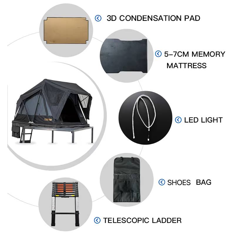 Ultimate 4-Season Waterproof Car Roof Camping Tent Road Trip Accessories Ultimate 4-Season Waterproof Car Roof Camping Tent Road Trip Accessories