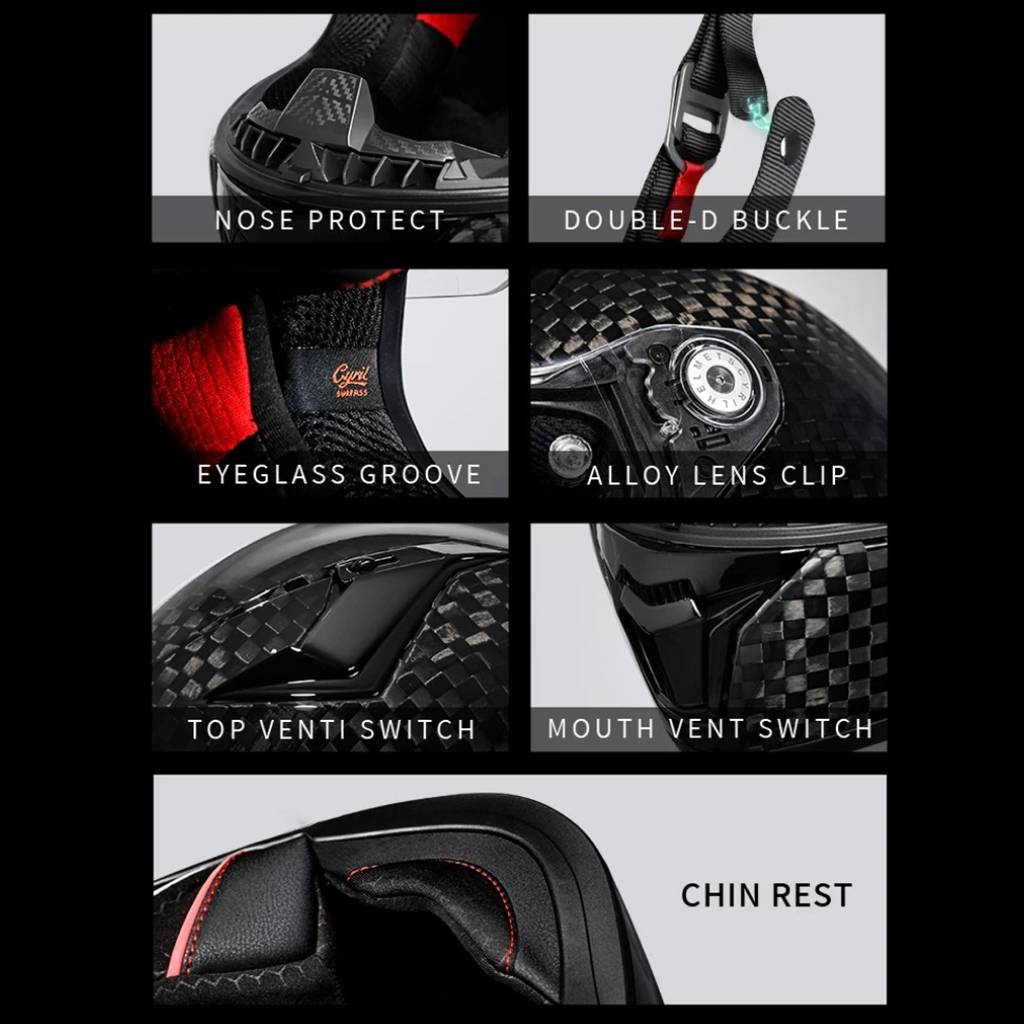 Ultra-Light Carbon Fiber Full Face Motorcycle Helmet – DOT & ECE Approved, Unisex Racing Design Motorcycle & ATV Gear Design : 1|2|3|4|5|6|7 Ultra-Light Carbon Fiber Full Face Motorcycle Helmet - DOT & ECE Approved, Unisex Racing Design Motorcycle & ATV Gear Design : 1|2|3|4|5|6|7