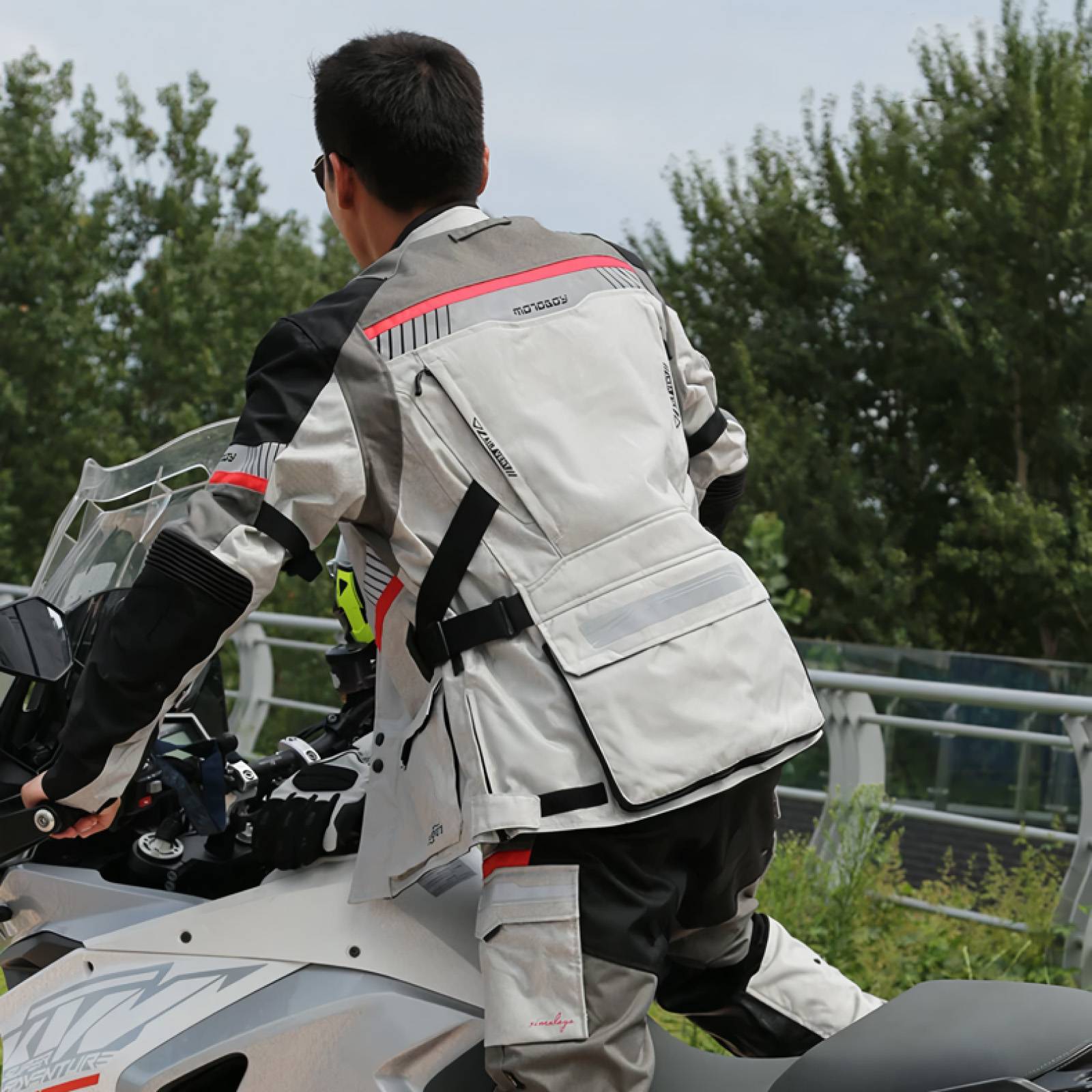 Unisex All-Season Motorcycle Jacket with Waterproof Protection and Removable Liner Motorcycle & ATV Gear Color : Gray|Black Unisex All-Season Motorcycle Jacket with Waterproof Protection and Removable Liner Motorcycle & ATV Gear Color : Gray|Black