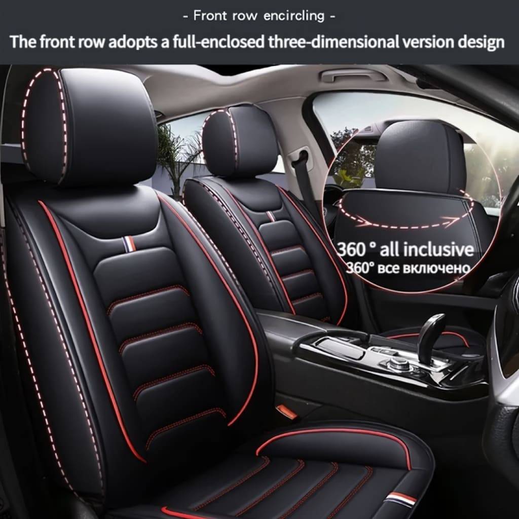 Universal Fit 5D Luxury Leather Car Seat Covers Interior Accessories Color : Coffee|Black White|Black Red|Black Blue|Beige|Black White with Pillow|Black Blue with Pillow|Black Red with Pillow|Beige with Pillow|Coffee with Pillow Universal Fit 5D Luxury Leather Car Seat Covers Interior Accessories Color : Coffee|Black White|Black Red|Black Blue|Beige|Black White with Pillow|Black Blue with Pillow|Black Red with Pillow|Beige with Pillow|Coffee with Pillow