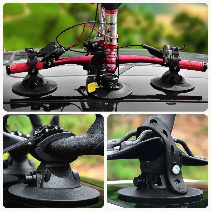 Universal Handstand Suction Bike Rack: Roof Top & Rear Car Carrier for MTB and Road Bicycles Car Storage & Organization Color : Black Universal Handstand Suction Bike Rack: Roof Top & Rear Car Carrier for MTB and Road Bicycles Car Storage & Organization Color : Black