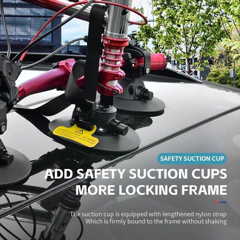 Universal Handstand Suction Bike Rack: Roof Top & Rear Car Carrier for MTB and Road Bicycles Car Storage & Organization Color : Black Universal Handstand Suction Bike Rack: Roof Top & Rear Car Carrier for MTB and Road Bicycles Car Storage & Organization Color : Black