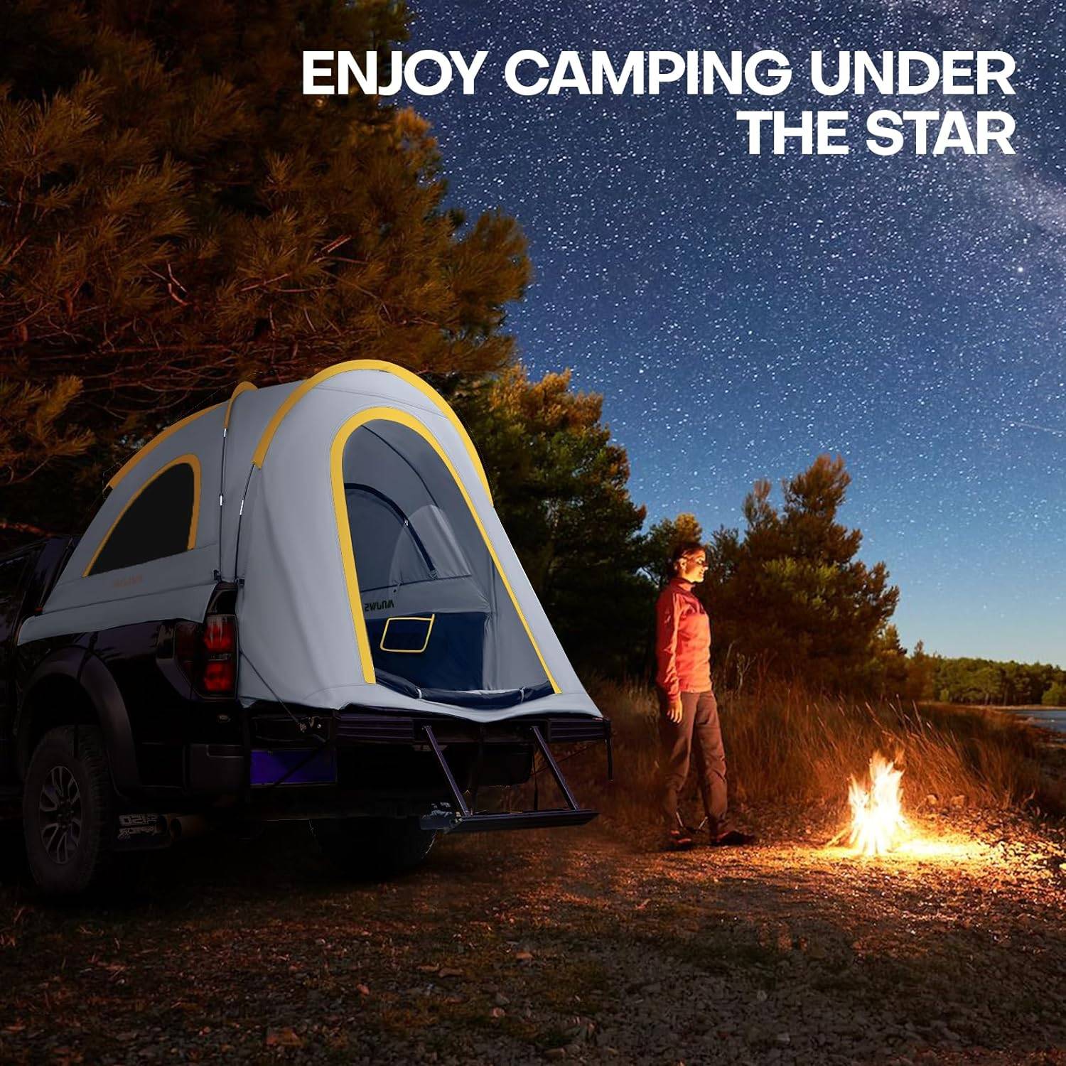 Versatile All-Season Waterproof Pickup Truck Tent for Camping and Travel Road Trip Accessories Size : S|M|L Versatile All-Season Waterproof Pickup Truck Tent for Camping and Travel Road Trip Accessories Size : S|M|L